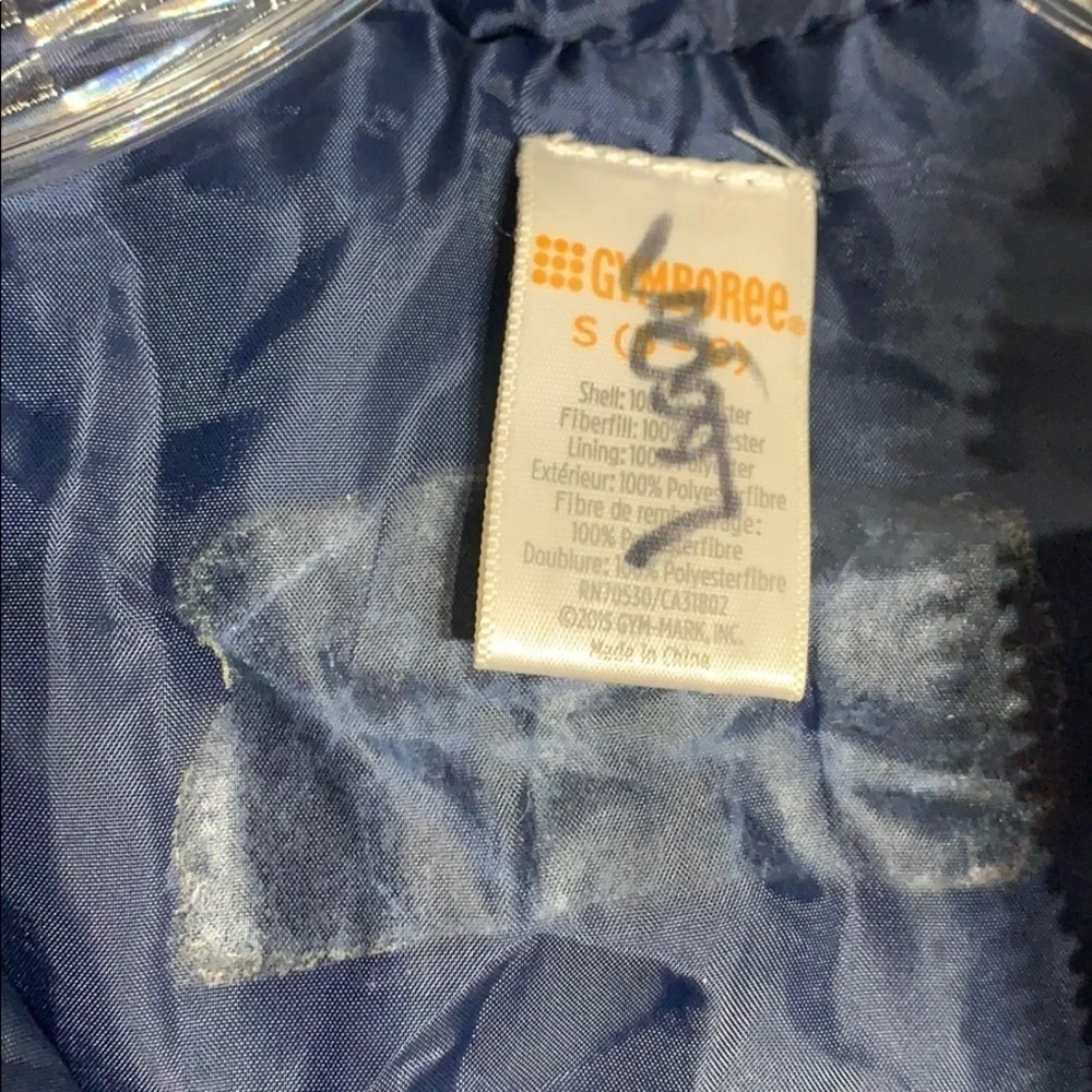 Gymboree Midnight Navy Hooded Puffer Jacket Kids Small